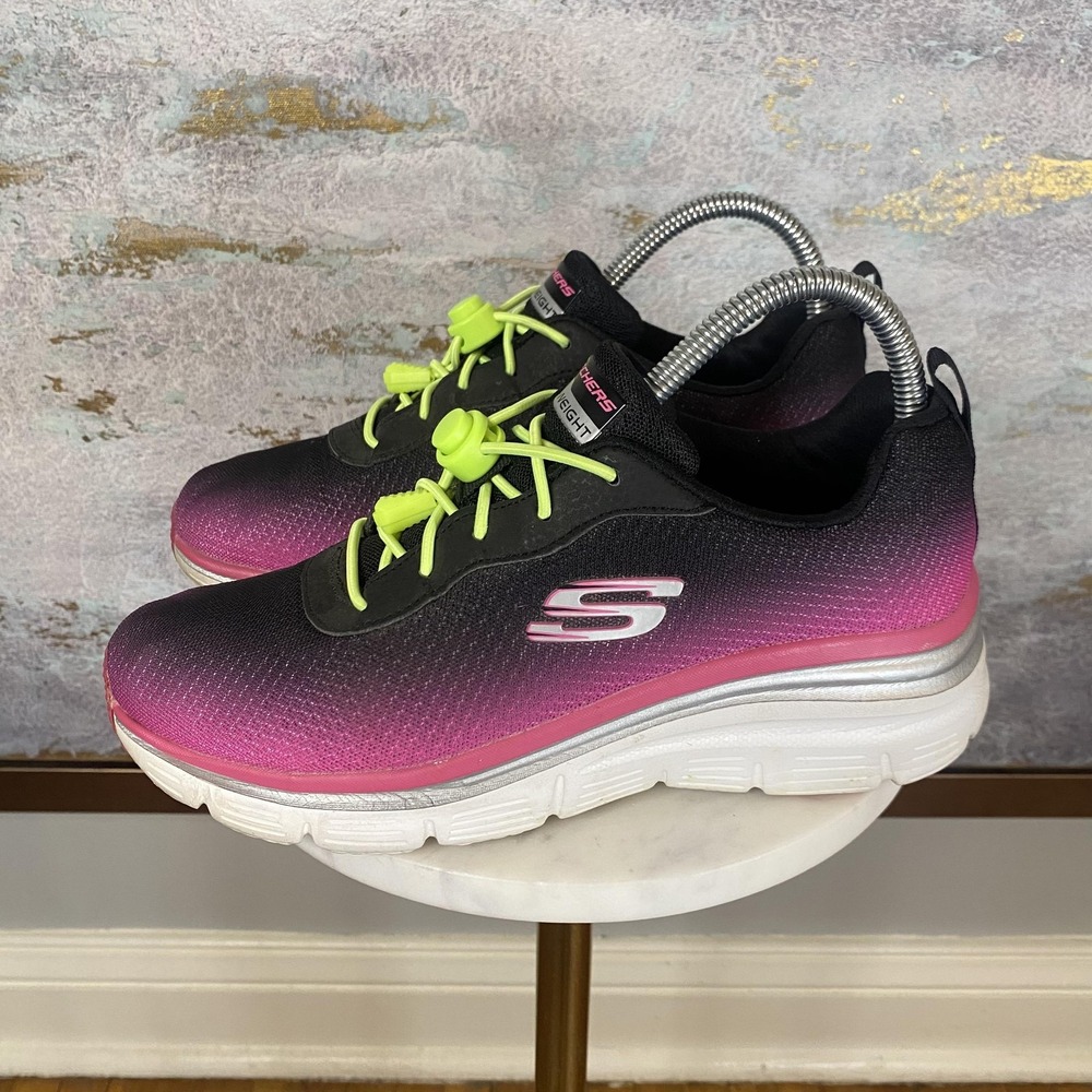 Skechers Lite-Weight Shoes Womens Size 7.5 Multicolor Walking Sneakers SN 12717